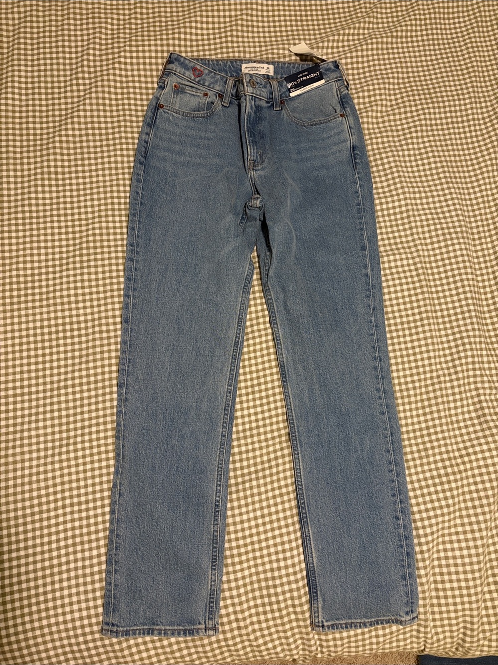Abercrombie & Fitch Women’s Light Blue Straight Jeans